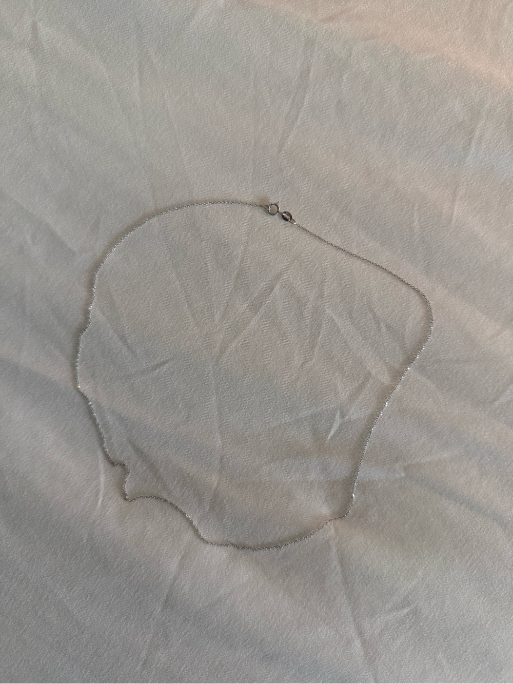 14K White Gold Chain 18”